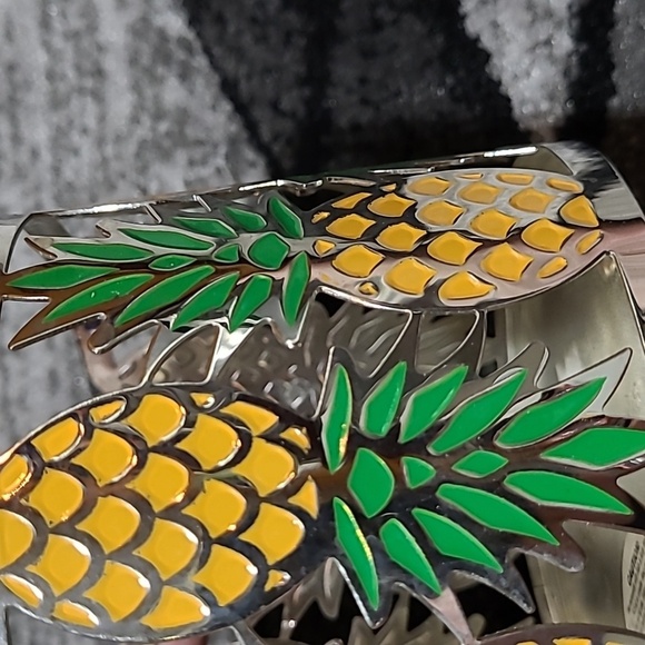 BATH & BODY WORKS PINEAPPLE 🍍 CANDLE HOLDERS BUNNY LID BUNDLE - Picture 8 of 8